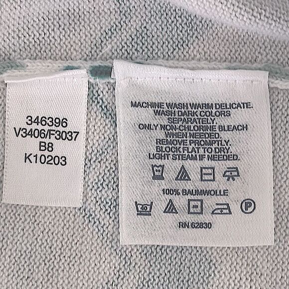 Lands' End Cardigan Large 14/16 Surf Green NWOT * - Picture 13 of 14